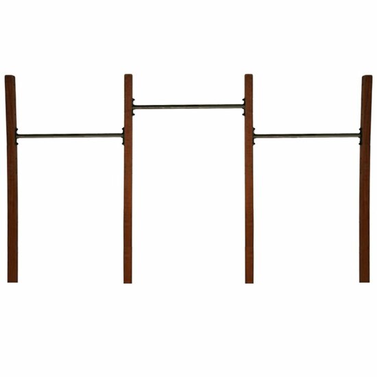 duikelrek hardhout paal antraciet trio