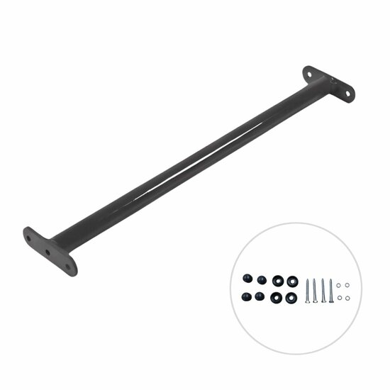 DICE Duikelstang Antraciet 125 cm incl. bevestigingsmateriaal 