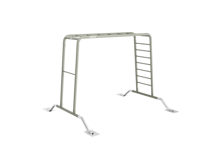 BERG PlayBase Large Pastel Groen met Duikelrek en Klimrek volledig