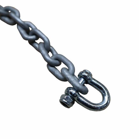 d-sluiting verzinkt aan uiteinde van ketting