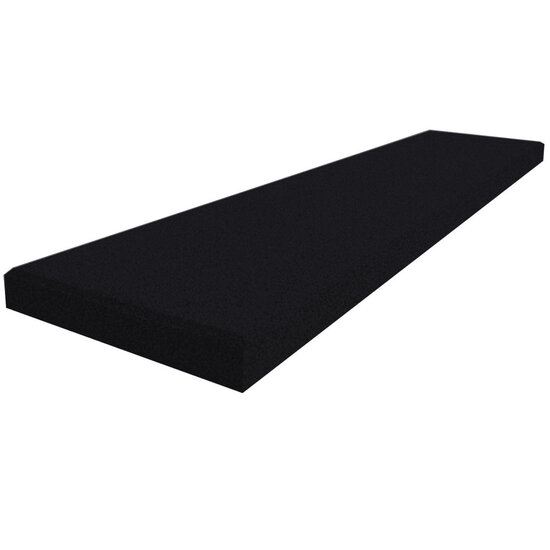 Rubber Opsluitband Zwart plat