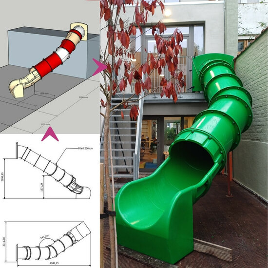 proces kunststof maat glijbaan jeugdhulp ckgkapoentje