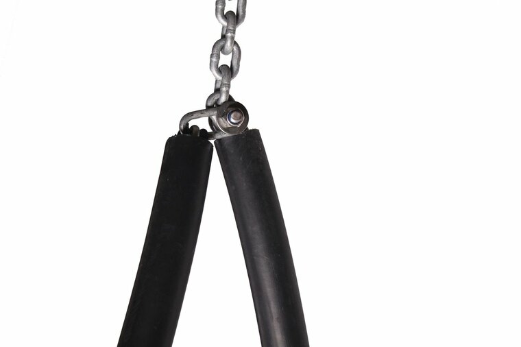Close up voor rubberen sleeve voor schommelketting