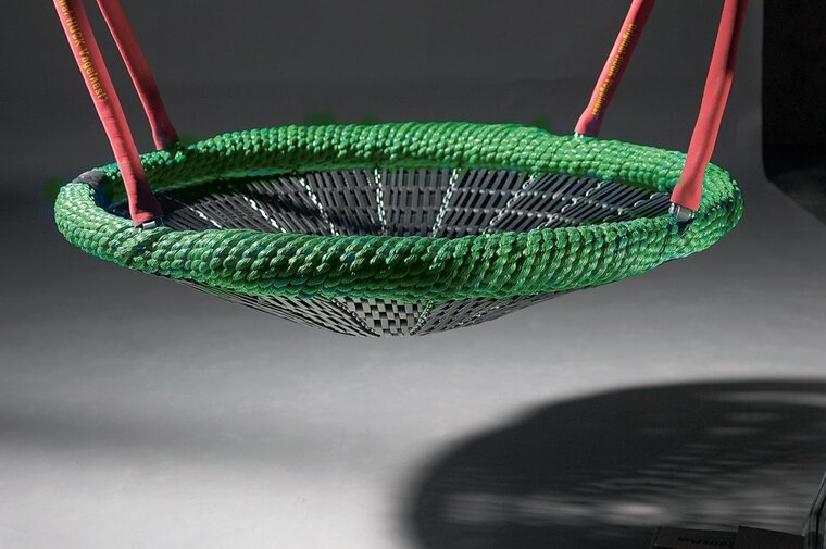 compleet plaatje voor rubberen sleeve rood voor schommelkettng Ø8 mm