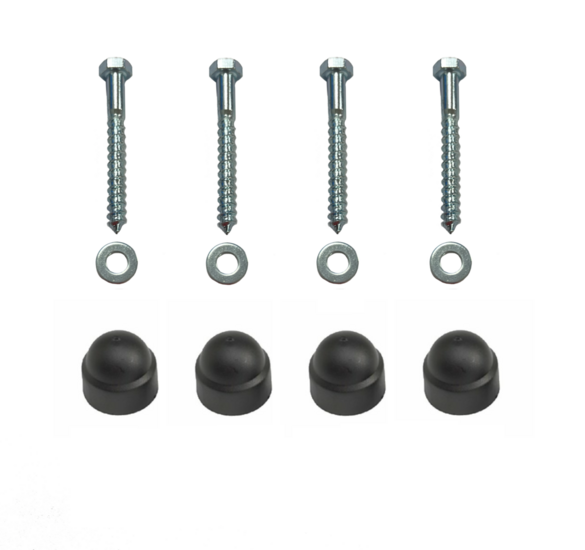 Bevestigingsmateriaal Hoekverbinding Recht voor Vierkante paal 90x90 Antraciet