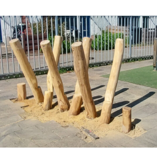 B-Play Robinia Stelten Schuin (6 Stuks) Openbaar - Module 1