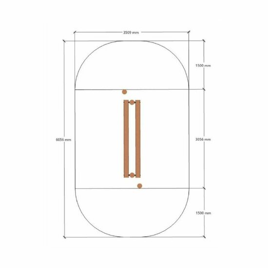 vrije ruimte B-Play Robinia Dwarsbalken met Stappalen Openbaar - Module 5