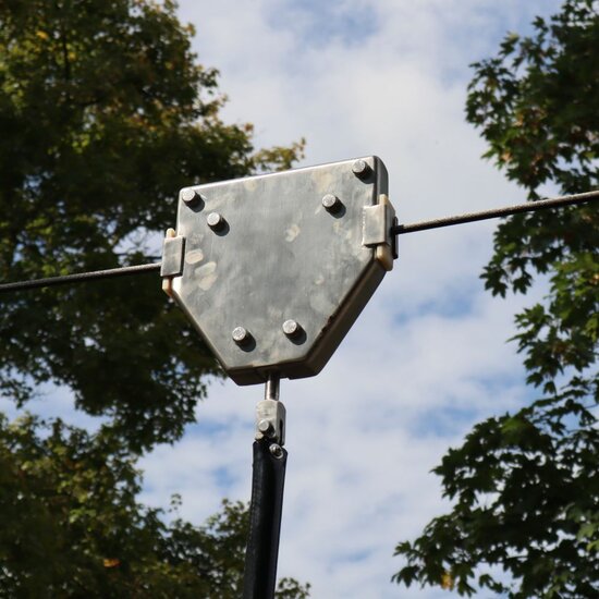 rolwagen van B-Play Robinia Kabelbaan met Platform Openbaar