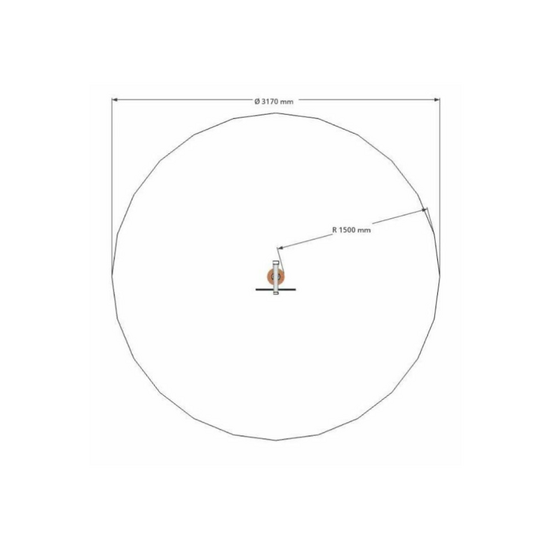 valruimte van B-Play Robinia Paal met Stuur en Telescoop Openbaar