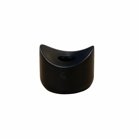 Detail 2-delige afdekdop voor bouten en moeren voor ronde palen &Oslash;45-60 mm Zwart M10/M12