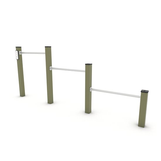 Outdoor Workout Tripe Push-up Bars Khaki Groen