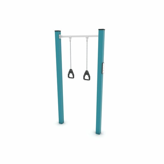 Outdoor Workout Pull up Rings Turquoise