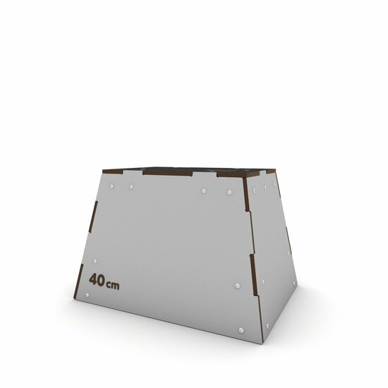 Outdoor Workout Step Up Box 40cm Grijs