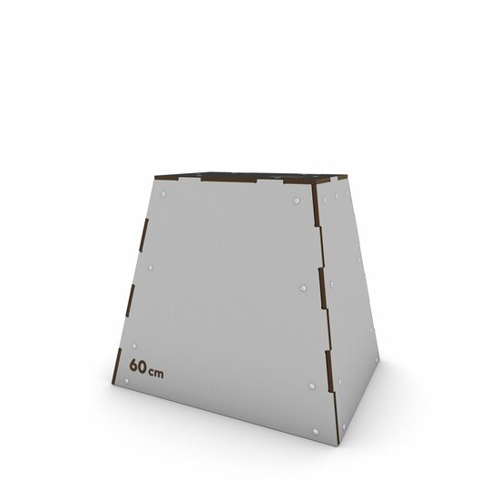 Outdoor Workout Step Up Box 60cm Grijs