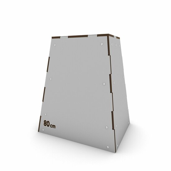 Outdoor Workout Step Up Box 80cm Grijs
