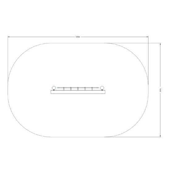 valzone van B-Play Robinia U-frame met Klimnet 200 cm