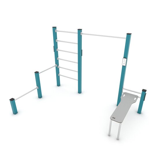 Outdoor Workout Calisthenics Station XS Turquoise