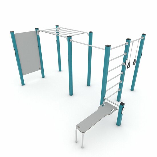 Outdoor Workout Calisthenics Station S Turquoise