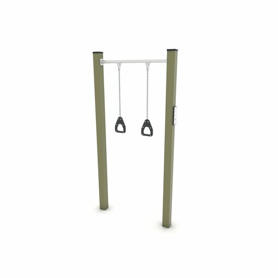 Outdoor Workout Pull up Rings Khaki Groen