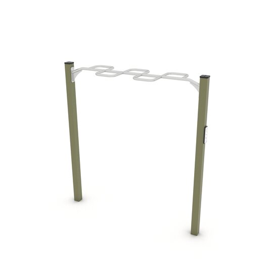 Outdoor Workout Zijwaartse Verspringende Apenbrug Khaki Groen