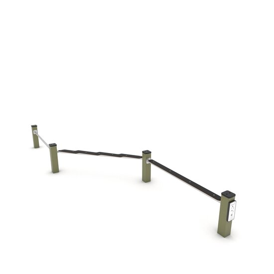 Outdoor Workout Balance Beam Khaki Groen