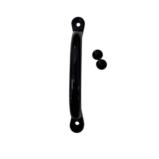 Handgreep Nylon Zwart 23 cm bovenaf inclusief dopjes