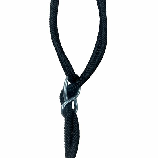 zwart br touw van B-Play Babyschommel Luxe Antraciet met BR Touwen Zwart