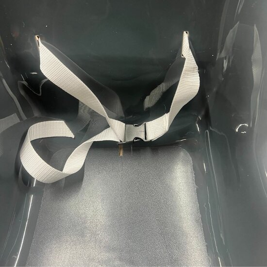 riempje en anti-slip structuur van B-Play Babyschommel Luxe Antraciet met BR Touwen Zwart