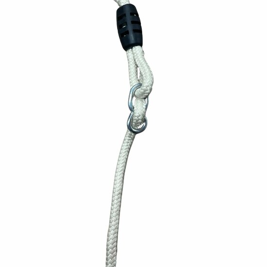 stelacht van B-Play Schommelzitje Verduurzaamd Hout 2.40 m Beige BR Touw Geschroefd