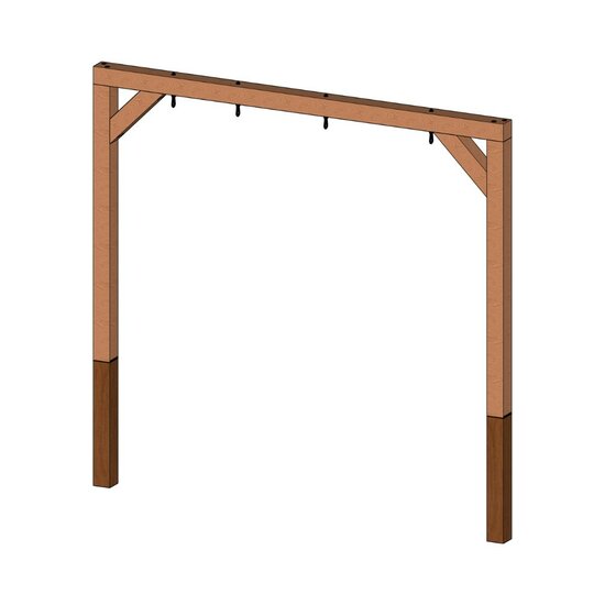 Douglas Schommel Modern 4 haken Extra Breed Onbehandeld Combi-hout