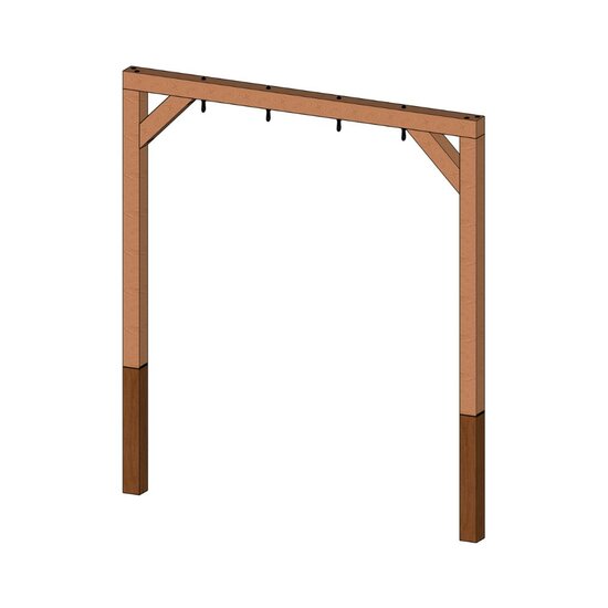 Douglas Schommel Modern 4 haken Onbehandeld Combi-hout