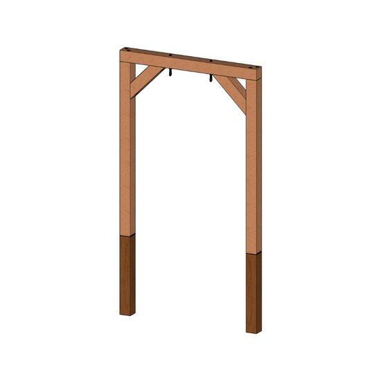 Douglas Schommel Modern 2 haken Onbehandeld Combi-hout