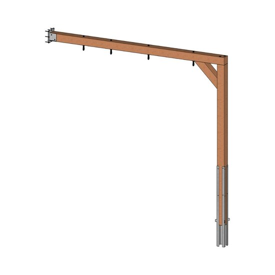 Aanbouwschommel Douglas Modern 4 haken Extra Breed