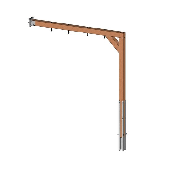 Aanbouwschommel Douglas Modern 4 haken