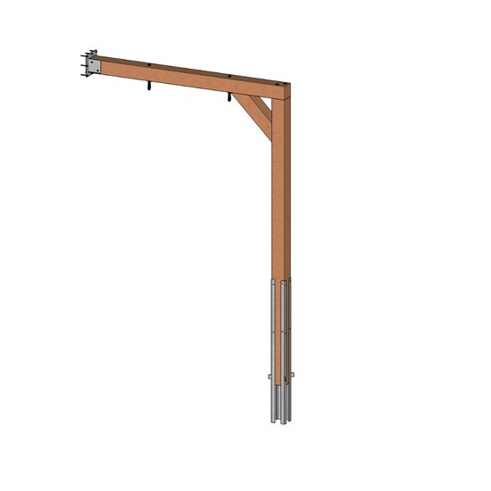Aanbouwschommel Douglas Modern 2 haken Extra Breed