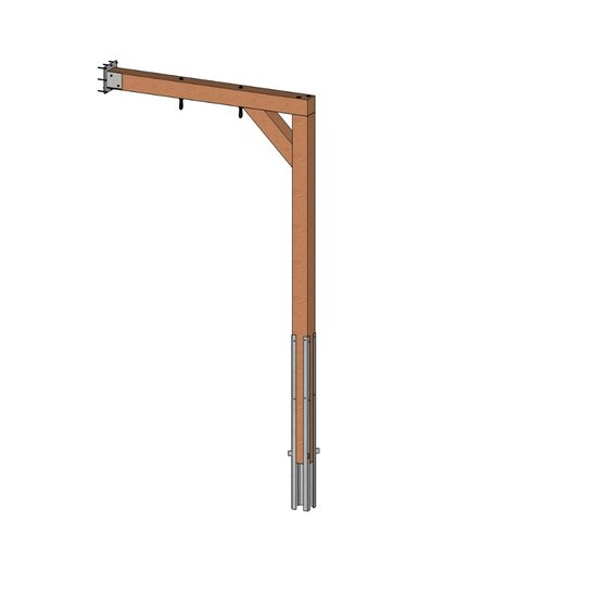 Aanbouwschommel Douglas Modern 2 haken