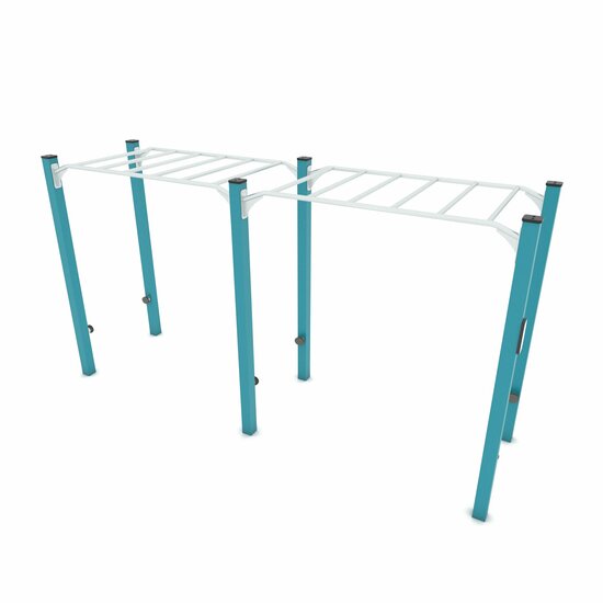 Outdoor Workout Dubbele Apenbrug Turquoise