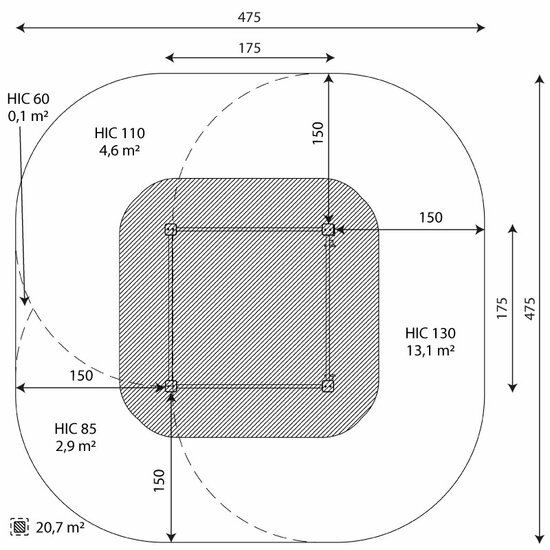 vrije ruimte van Outdoor Workout Pull Up Bar Pyramid Turquoise