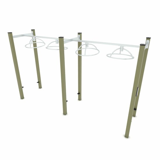 Outdoor Workout Rotating Bridge Khaki Groen