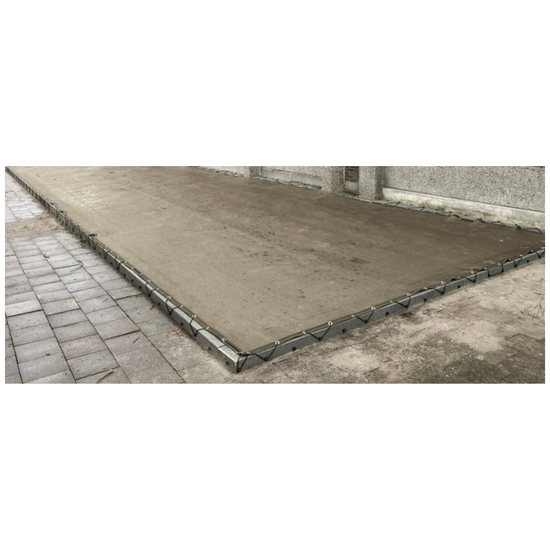 Zandbaknet PVC fijnmazig op maat Grijs