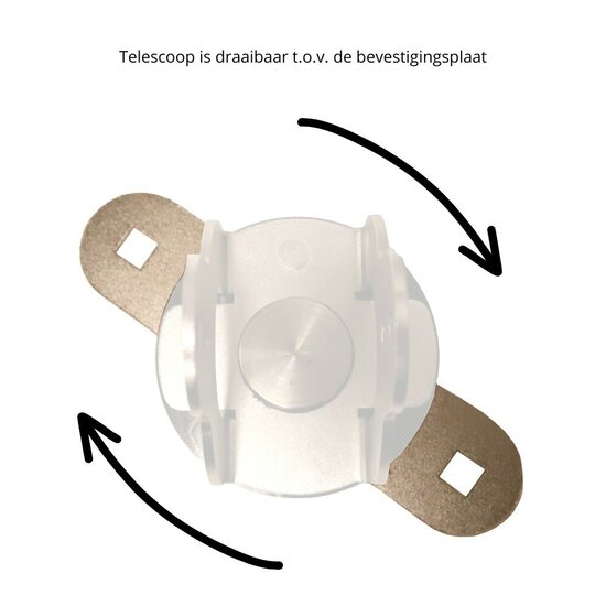 Draaibaare Telescoop X RVS