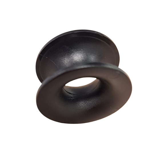 Ronde kous Zwart boven aanzicht