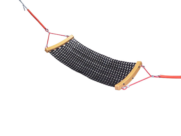 Hangmat met zwarte lamellen Openbaar