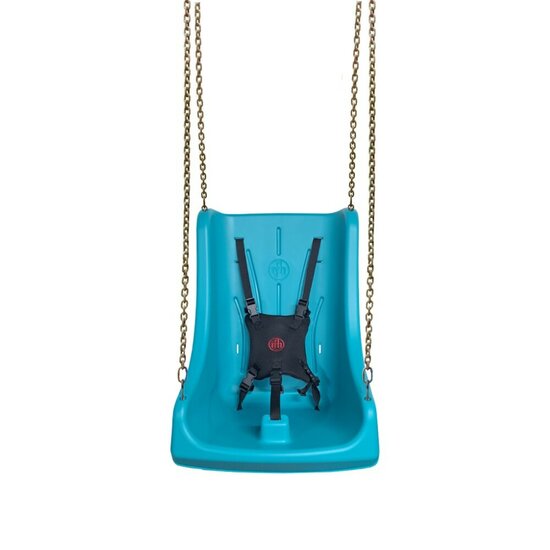 Kunststof Schommelkuip turquoise voor *Tiener** met kettingen
