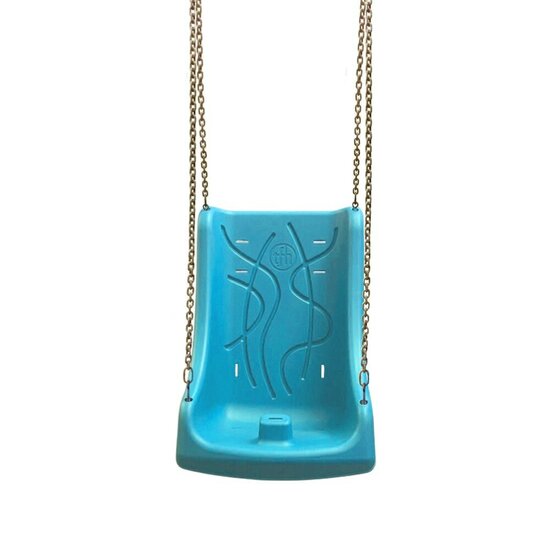 Kunststof Schommelkuip turquoise voor *Tiener** met kettingen