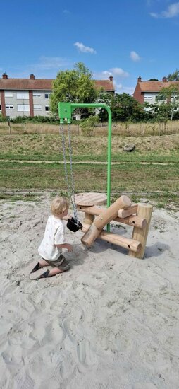 Lekker spelen met de zandkabel