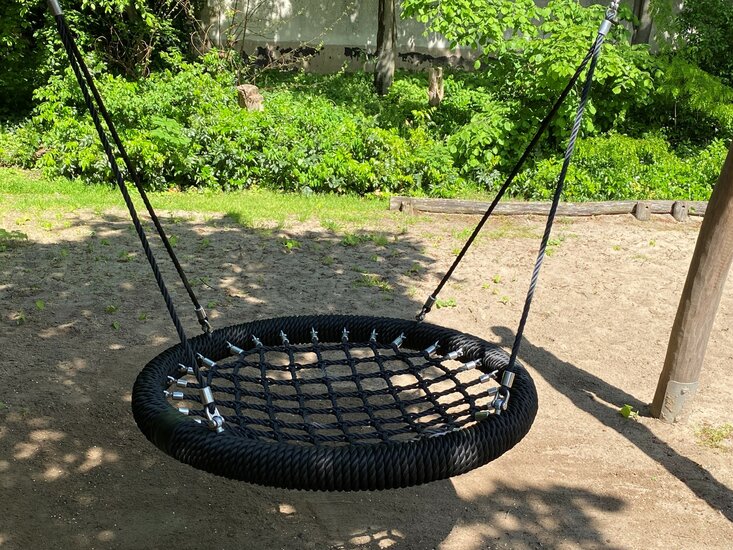 Nestschommel Zwart Eco-Design Openbaar &Oslash;120cm