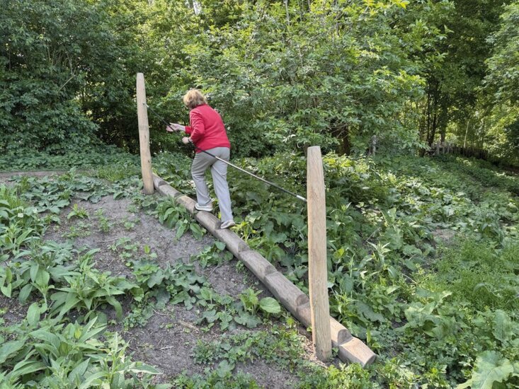Sfeerfoto van de heuveltrap ook voor de oudere kinderen