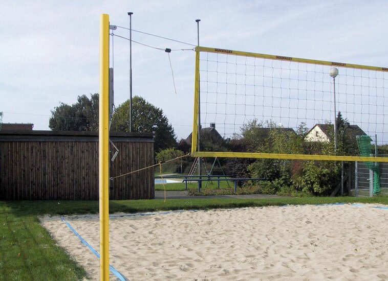Set beachvolleybalpalen &Oslash;83mm Geel