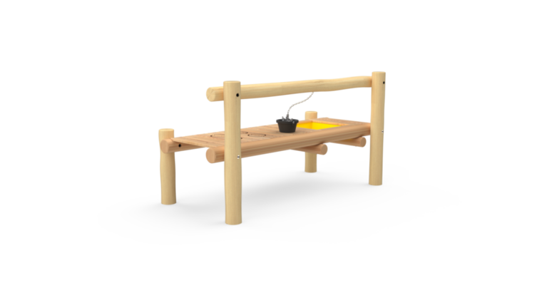 Achterkant van de speelkeuken